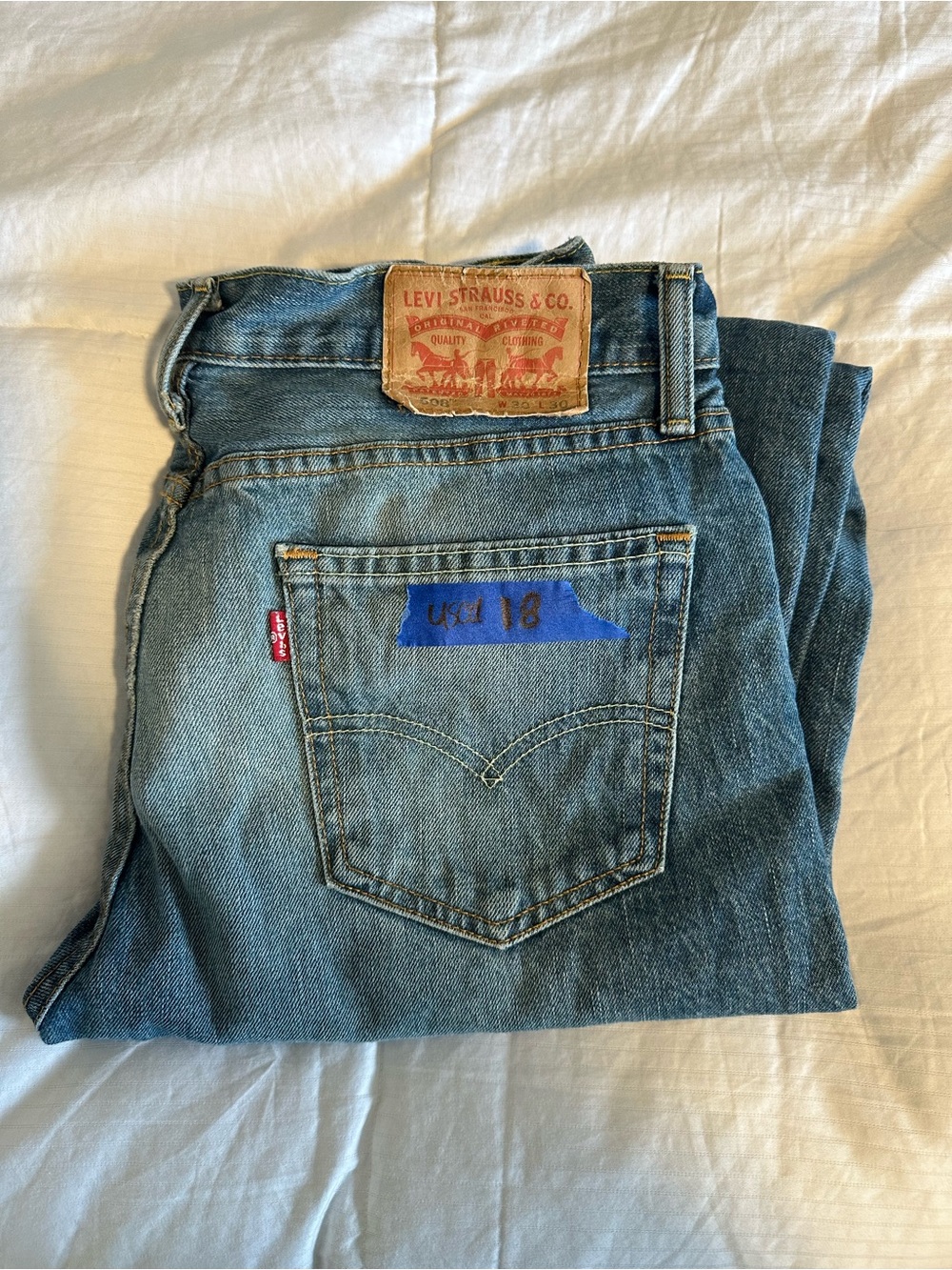 Levi's Men's Blue Straight-Leg Jeans